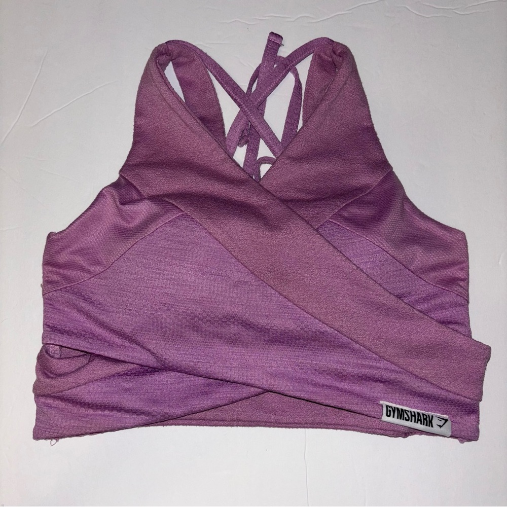 Gymshark Purple Surplice Sports Bra Size XS